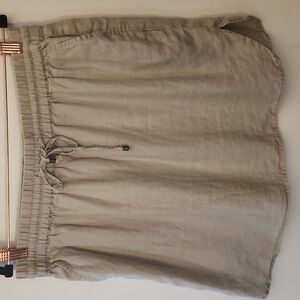Kenar 100% Linen Skirt, Size Large